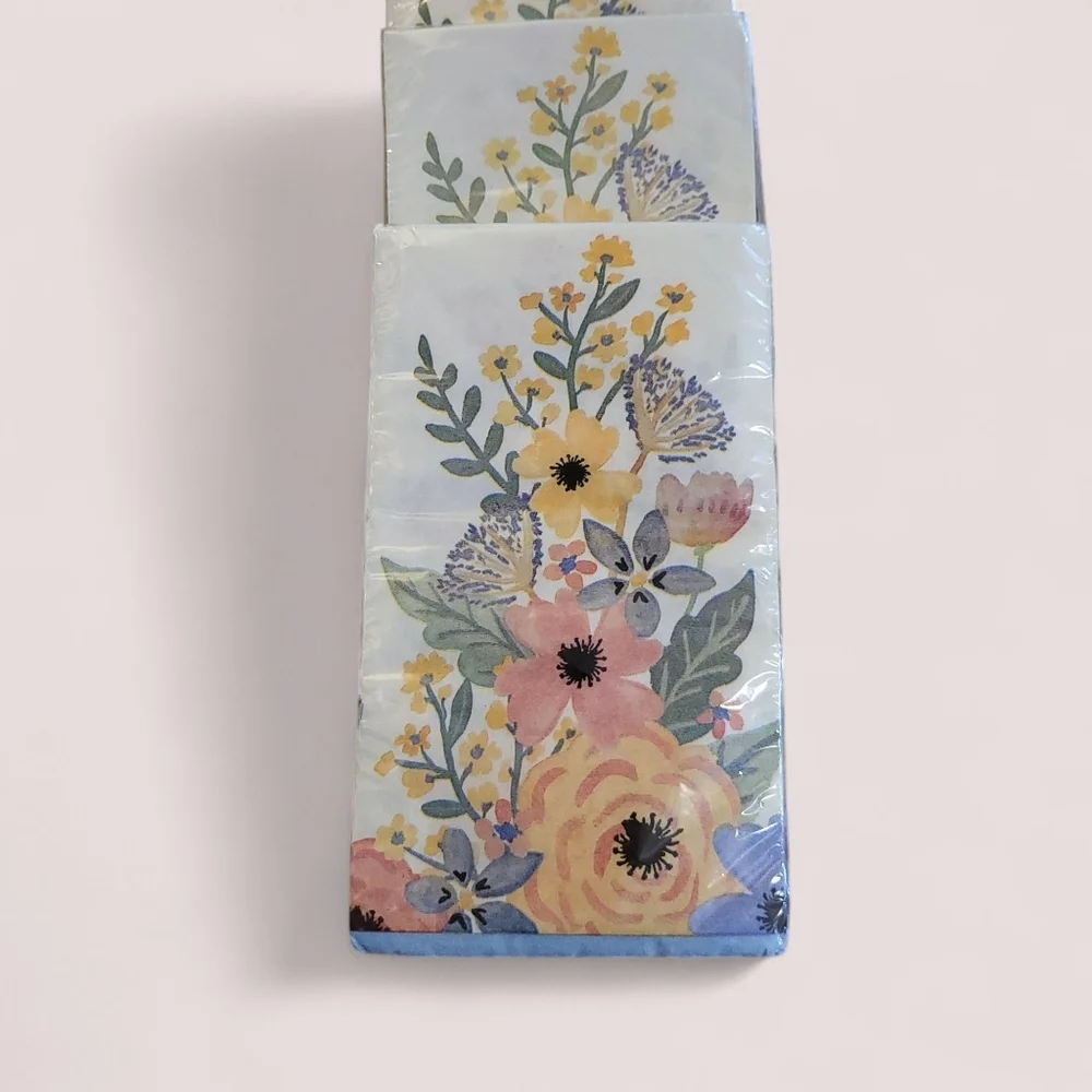 Floral Spring party napkins for showers, tea parties and more!